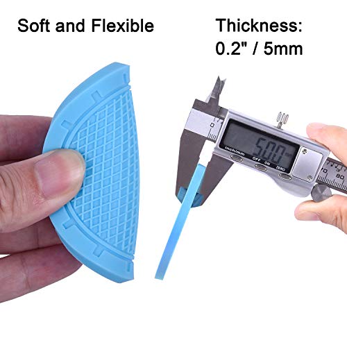 Wisdompro Car Coasters, Wisdompro 4 Pack PVC Car Cup Holder Insert Coaster - Anti Slip Universal Vehicle Interior Accessories Cup Mats for Women(2.75" Diameter, Light Blue) - Image 3