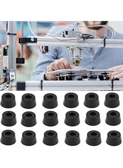 Y&D 18Pcs Furniture Feet Pads Non Slip Round Rubber Chair Leg Floor Table Desk Protection Foot Mat Protectors for Keep in Place Stoppers  - Image 1