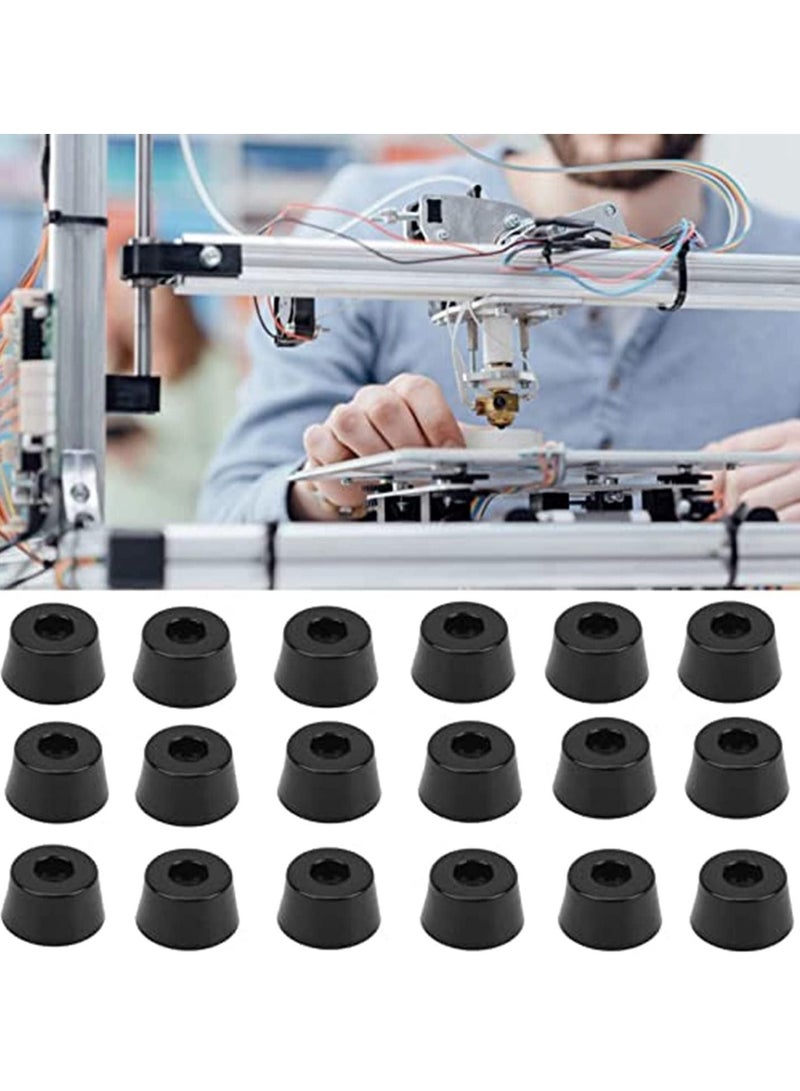 Y&D 18Pcs Furniture Feet Pads Non Slip Round Rubber Chair Leg Floor Table Desk Protection Foot Mat Protectors for Keep in Place Stoppers  - Image 1