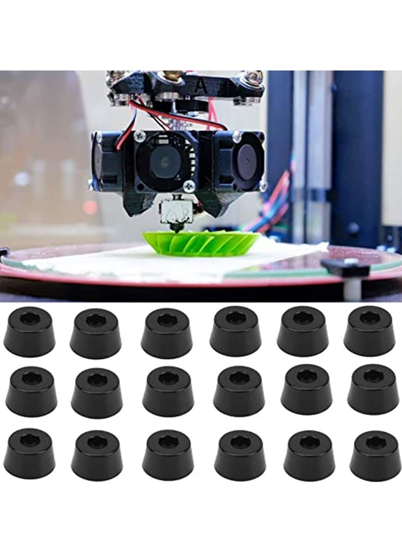 Y&D 18Pcs Furniture Feet Pads Non Slip Round Rubber Chair Leg Floor Table Desk Protection Foot Mat Protectors for Keep in Place Stoppers  - Image 2