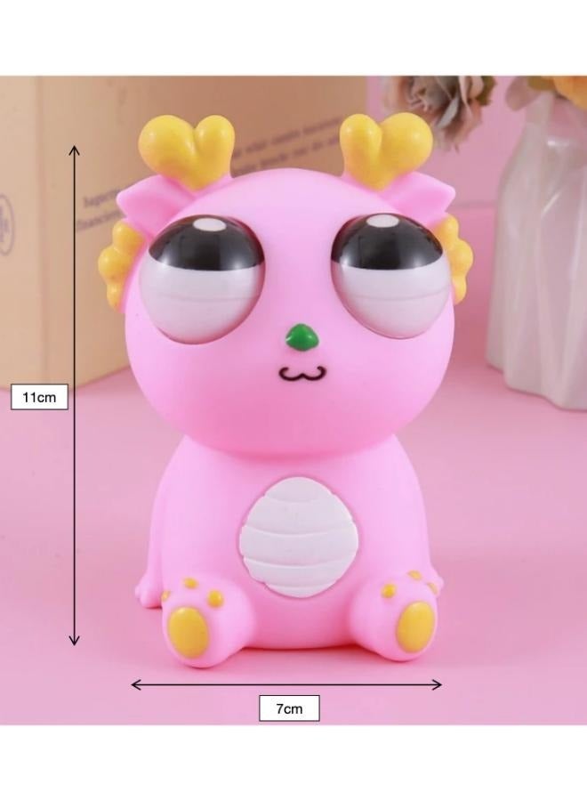 Eye Popping Dragon Worm Squishy Stress Reliever Toy Size: 11cm - Image 2