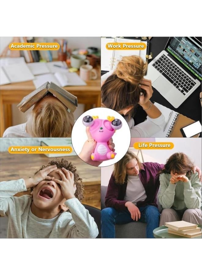 Eye Popping Dragon Worm Squishy Stress Reliever Toy Size: 11cm - Image 3