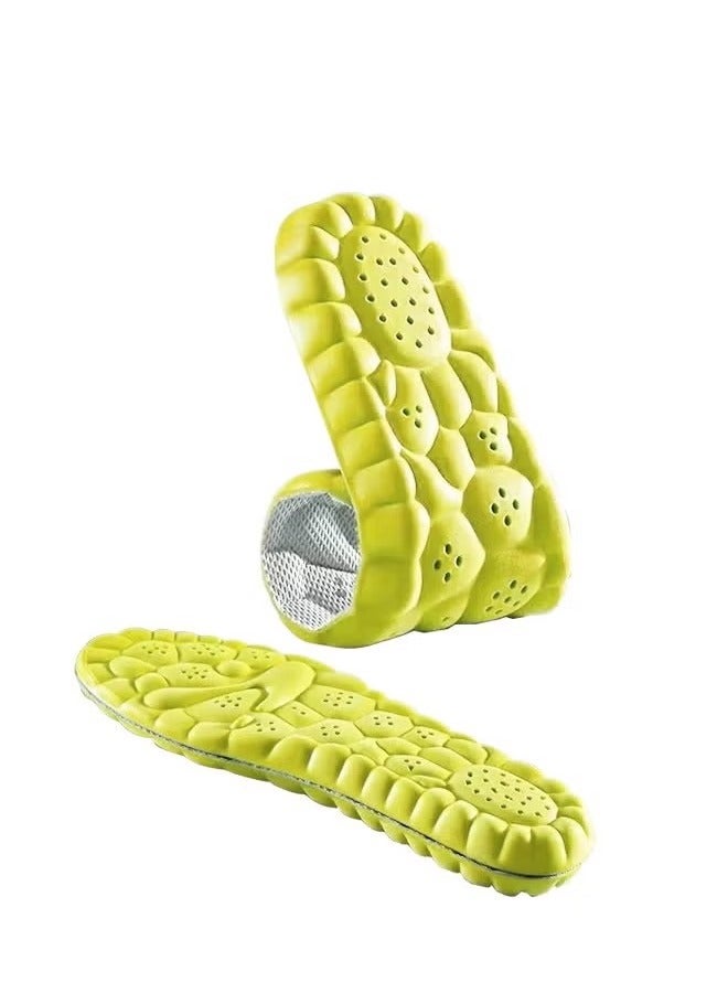 Breathable Insoles, Sports Shoe Insoles, Shock Absorption and Cushioning Effect, Relieve Foot Pain, Comfortable Insoles For Men And Women For Daily Use, Invisible Height Increase of 2.5 Cm - Image 1