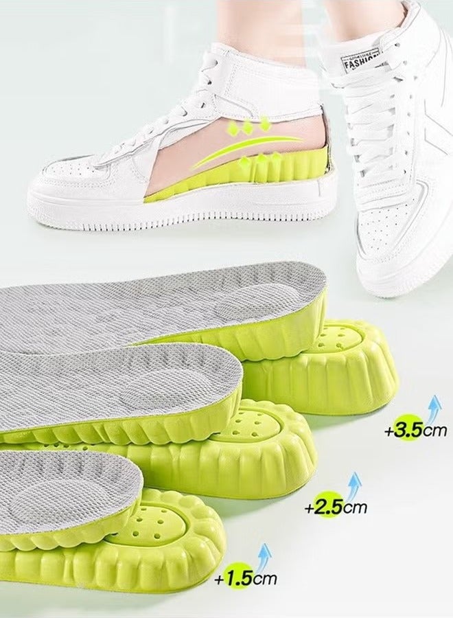 Breathable Insoles, Sports Shoe Insoles, Shock Absorption and Cushioning Effect, Relieve Foot Pain, Comfortable Insoles For Men And Women For Daily Use, Invisible Height Increase of 2.5 Cm - Image 4