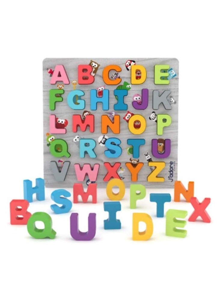 جي'أدور ألعاب أنشطة خشبية طبيعية 3 في 1 مجموعة هدايا للأطفال مع عداد ولعبة سحب سلحفاة وساعة - Image 4