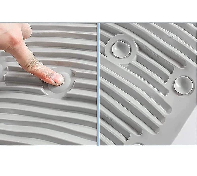 WROPZO WROPZO Multipurpose Rollable Foldable Portable Silicone Antislip Mini Travelling Housing Washing Cleaning Laundry Pad Board Mat for Shoe Clothes Mop - Image 4