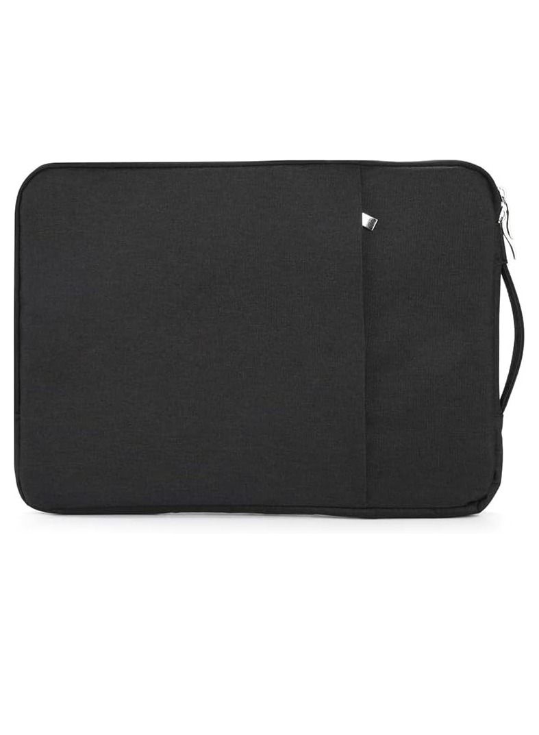 حقيبة لابتوب مقاومة للماء بحجم 13-13.3 بوصة لديل/XPS 13" 9305/9300/9310/7390/9380، ديل إنسبايرون 13 5300 5310 7391، لينوفو/يوغا 13.3"، HP إنفي 13 حقيبة كمبيوتر محمول 13.3 بوصة باللون الأسود - Image 1