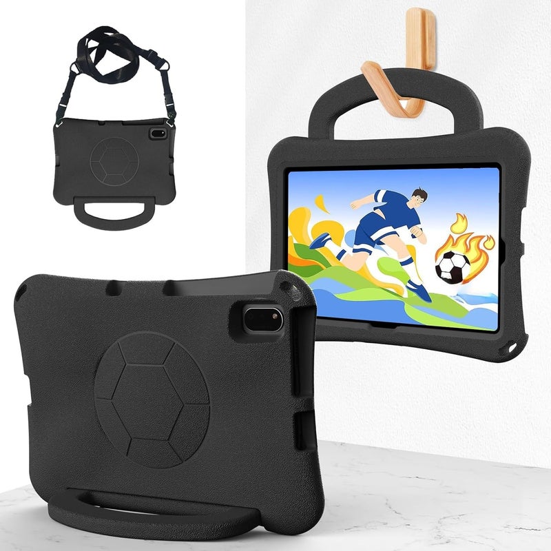 Kids Case for Samsung Galaxy Tab A7 10.4" T509 (2022), Lightweight EVA Kid Friendly Shockproof Protective Cover with Handle Stand + Shoulder Strap(Black) - Image 1