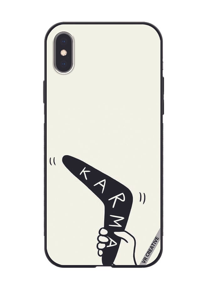 VR CREATIVE Protective Case Cover For Apple iPhone XS Max Karma Design Multicolour - Image 1