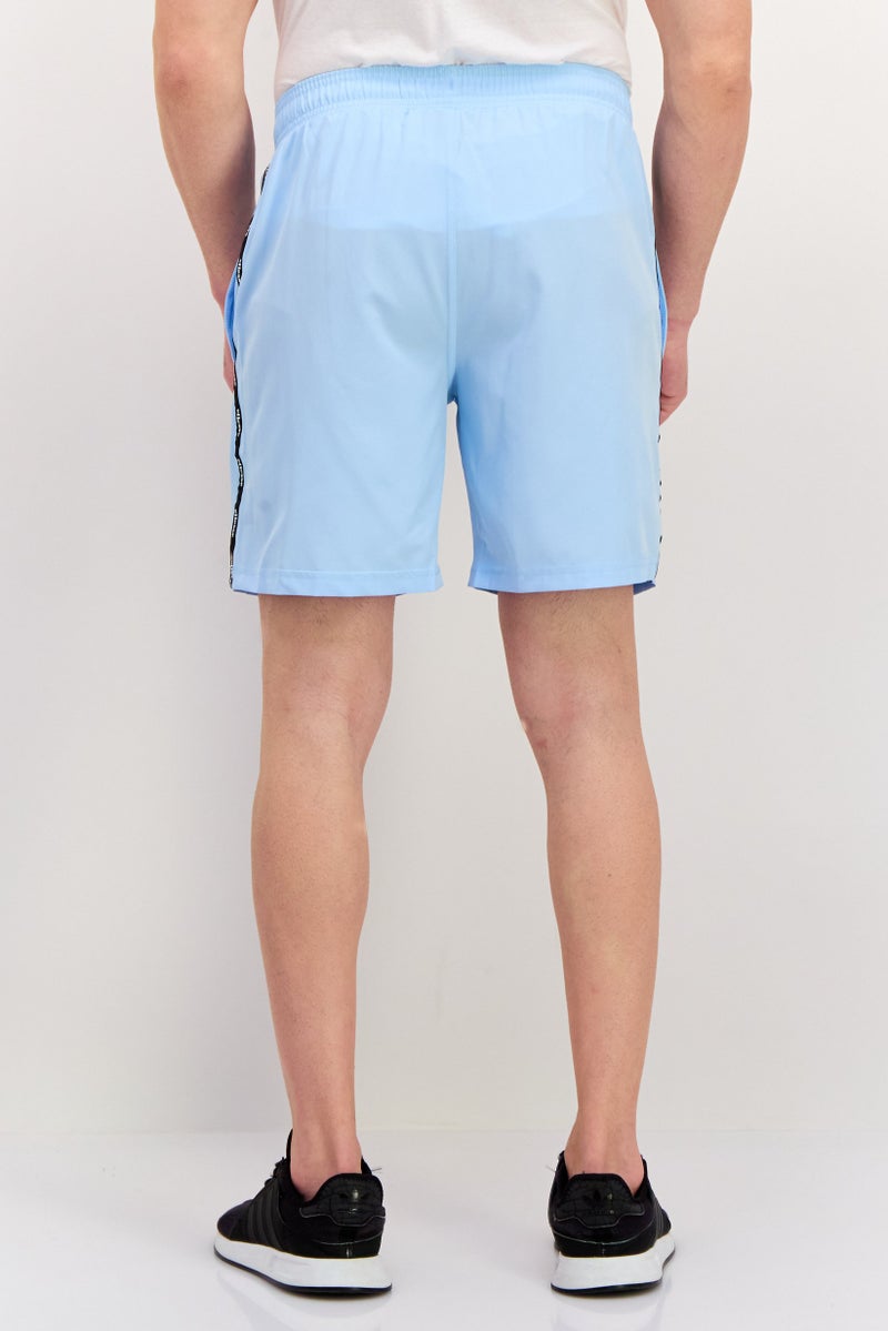 Ellesse Men Brand Logo Training Shorts, Light Blue - Image 3