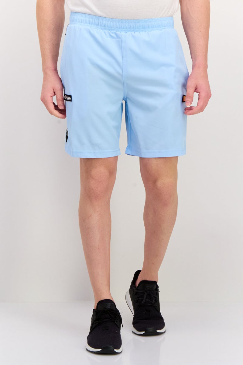 Ellesse Men Brand Logo Training Shorts, Light Blue - Image 1