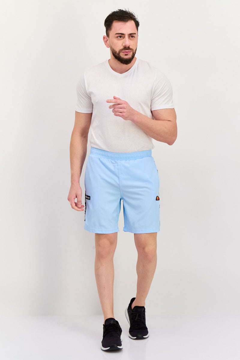 Ellesse Men Brand Logo Training Shorts, Light Blue - Image 4