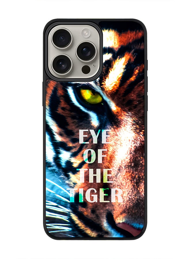 Stylizedd For iPhone 16 Pro Max Case [Compatible with MagSafe] Slim Magnetic cover Phone Case iPhone 16 Pro Max -Eye Of The Tiger - Image 1