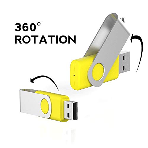Aiibe 32GB Flash Drive Aiibe 5 Pack 32GB USB 3.0 Flash Drive Memory Stick Thumb Drive 32GB 3.0 USB Drives (32G, 5 Mixed Colors: Black Red Yellow White Purple) - Image 5