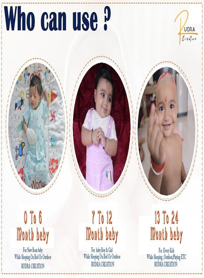 RUDRA CREATION Baby Diaper Changing Mat | Heart Pattern Soft Cotton Godadi | Nappy Changing Mat for Newborn Baby | Baby Changing Sheet | Travel-Friendly | Pack of 1 - Image 4