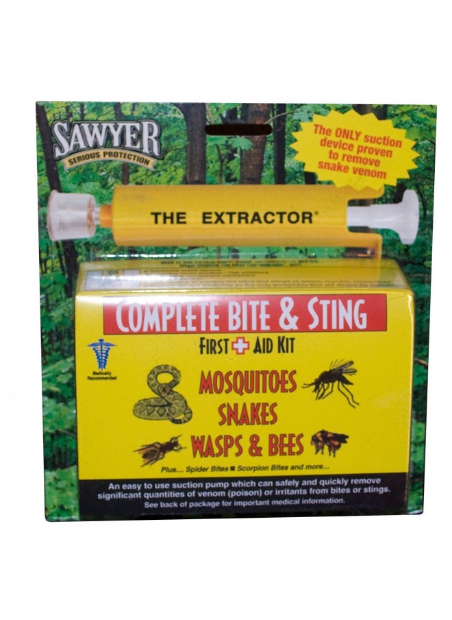 Sawyer Products - Sawyer Products Venom Extractor & Suction Pump Kit for Snake Bite, & Bee, Wasp, and Mosquito Stings, Yellow, One Size (B4) - Image 1