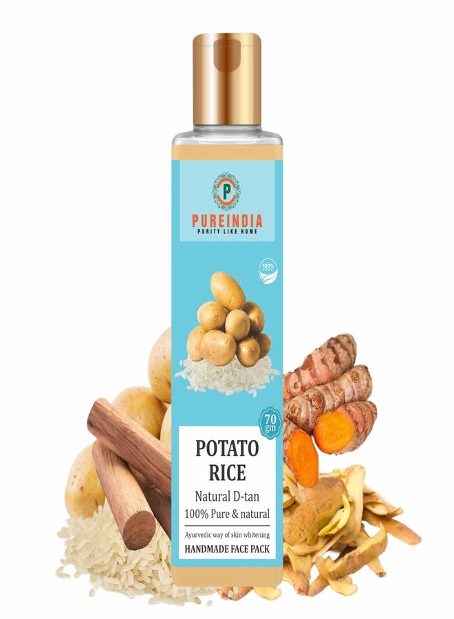 Pureindia Handmade Potato Rice Face Pack For Skin Whitening Removes Dark Spot | 50gm | All Skin Type | 100% Natural FacePack For Women & Men - Image 1