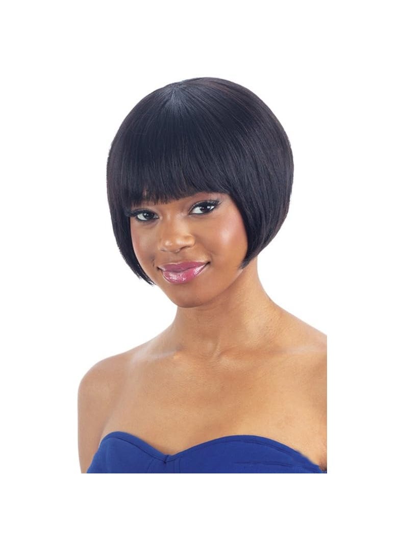 Shake-N-Go - ShakeNGo Naked Brazilian Natural Human Hair Premium Wig Noa GREY - Image 1