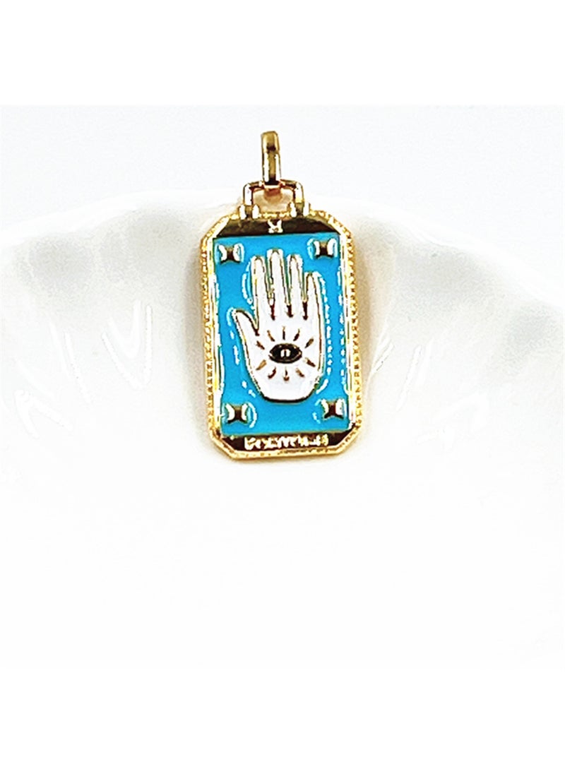 Generic Tarot Hand-Palm Pendant with Enamel Finish DMK424G-E2 