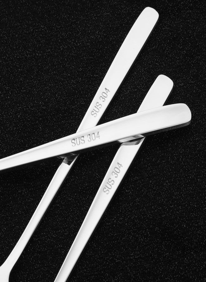Aysatogc 4Pcs 8" Korean Forks Stainless Steel, Silverware Flatware Cutlery Dessert Forks Salad Fork with Flower Pattern Use for Kitchen, Home, Wedding, Party, Dishwasher Safe - Image 5
