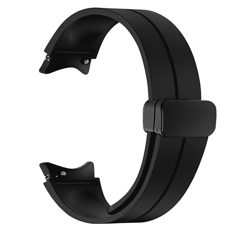 Like Star 20mm Adjustable Silicone Strap Compatible with Samsung Galaxy Watch 4/5/6/Pro – Magnetic Folding Lock Wristband - Image 2