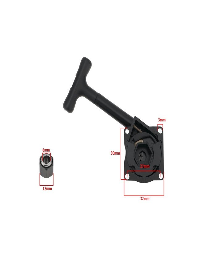 مجموعة ECSiNG 1 من مقابض تشغيل السحب، متوافقة مع سيارة Redcat HSPR020 1:10/1:8 RC Nitro، متوافقة مع Vx16 18 21 OE R020 R025، لون أسود - Image 4