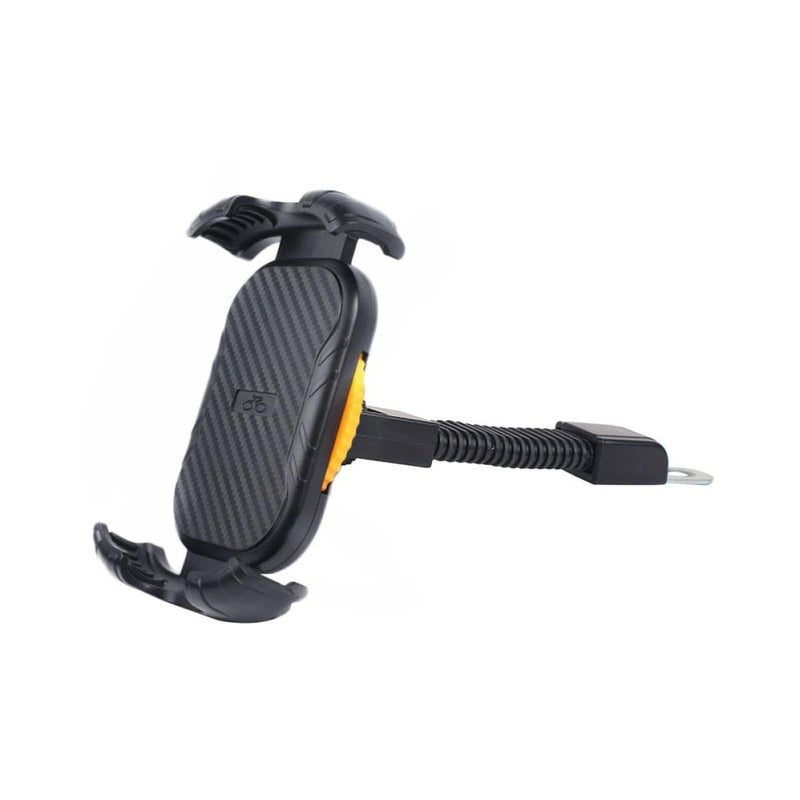 Universal 360 Degree Rotating Anti Shake Motorbike Phone Holder Compatible with Bicycle Black - Image 2