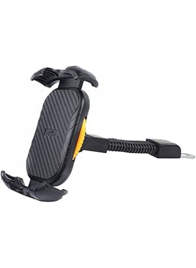 Universal 360 Degree Rotating Anti Shake Motorbike Phone Holder Compatible with Bicycle Black - Image 1