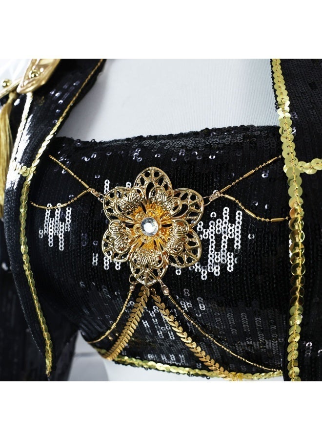 KIDS MIRA Demon Hunters Kids Costume, Black and Gold Series, K-pop Inspired - Image 4