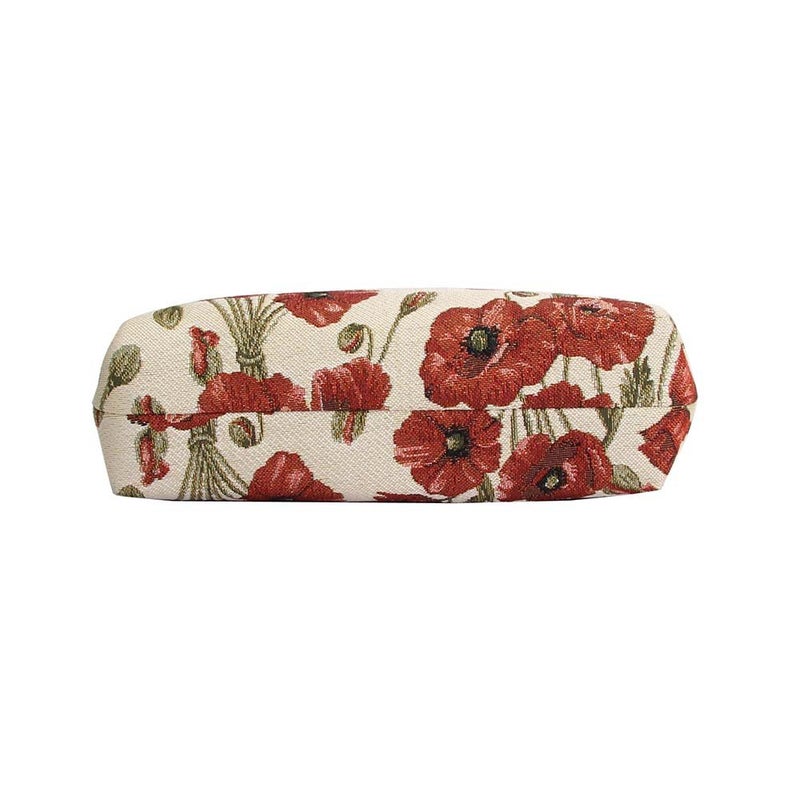 Signare Tapestry Crossbody Bag Shoulder Purse for Women In Poppy Flower Design (XB02-POP) - Image 4