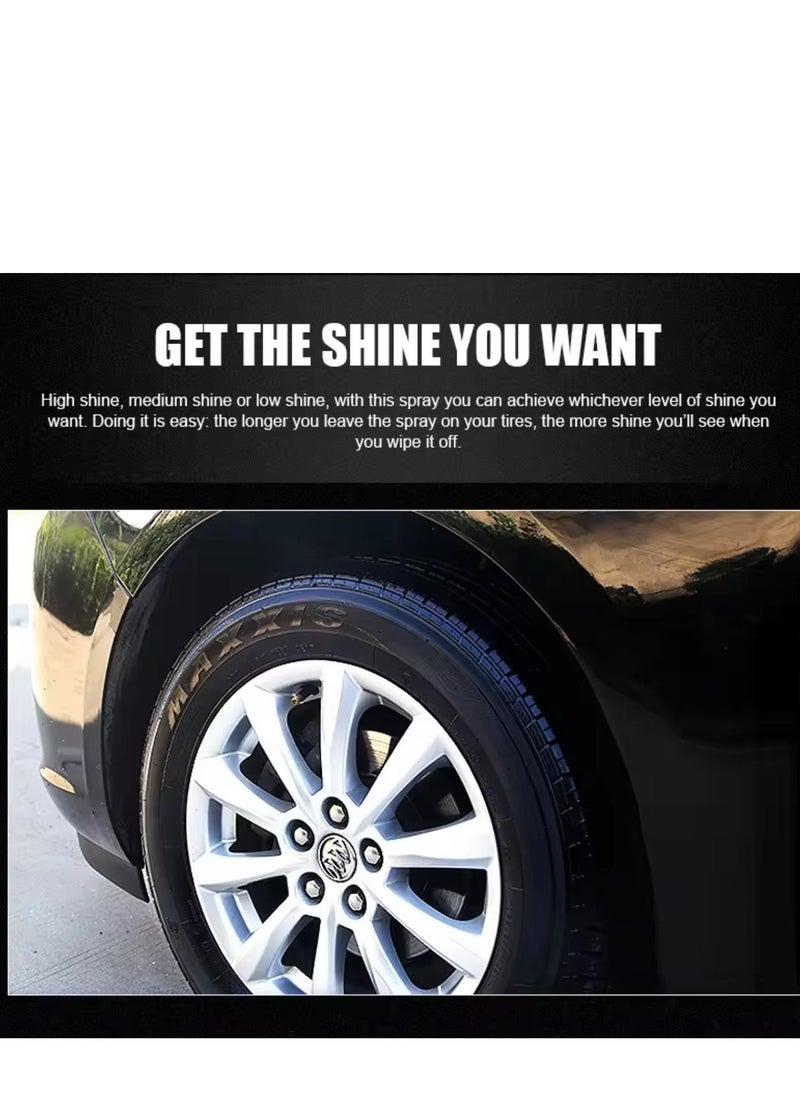 GETSUN GETSUN TIRE SHINE , Rubber Coating Spray Rubber Varnish Reduces Dust Adhesion Long Lasting - 500ml  - Image 4