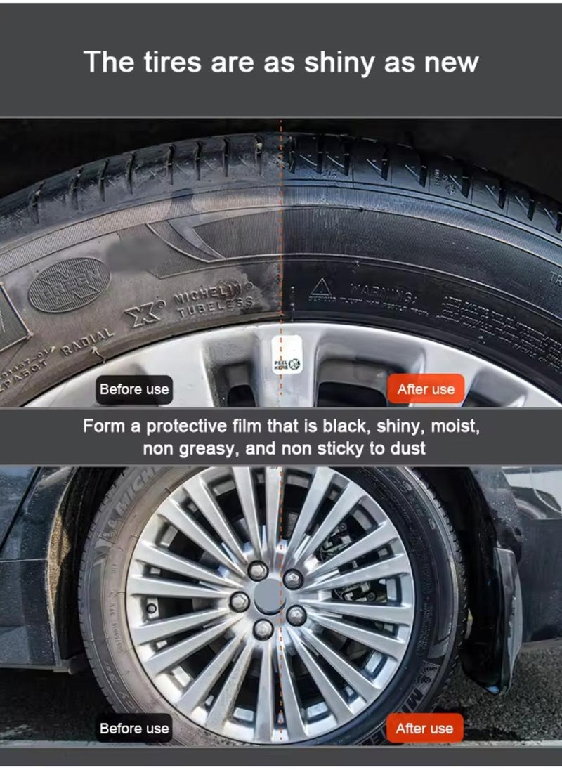 GETSUN GETSUN TIRE SHINE , Rubber Coating Spray Rubber Varnish Reduces Dust Adhesion Long Lasting - 500ml  - Image 3