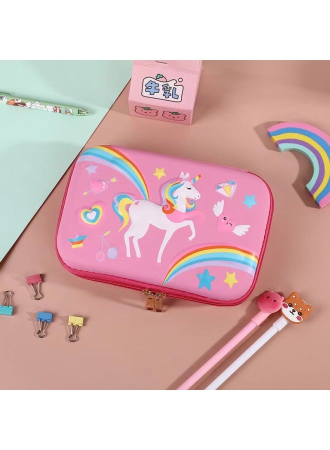 Pen Box Pupils Cute Large Capacity Stationery Box Children Cartoon Eva Three-dimensional Pencil Bag Boys Girls Pencil Box - Image 1