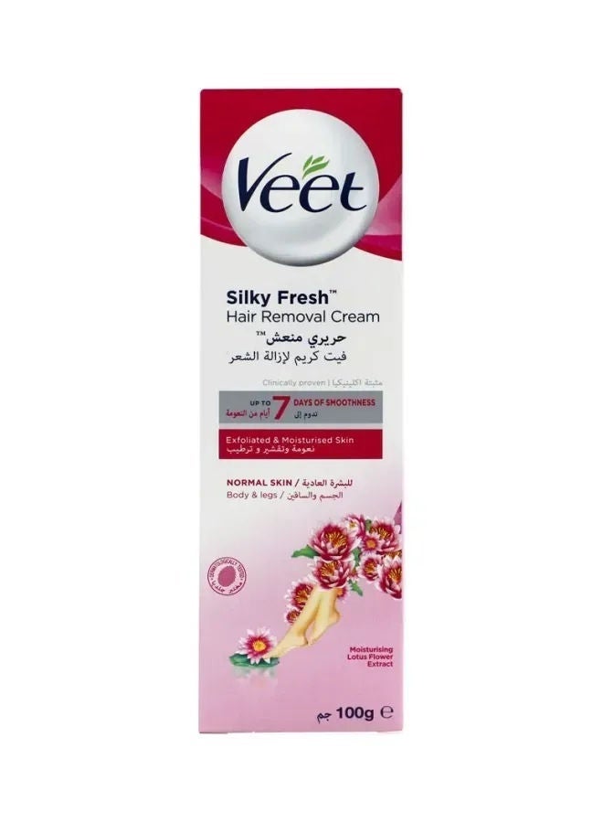 كريم إزالة الشعر الحريري والمنعش للبشرة العادية