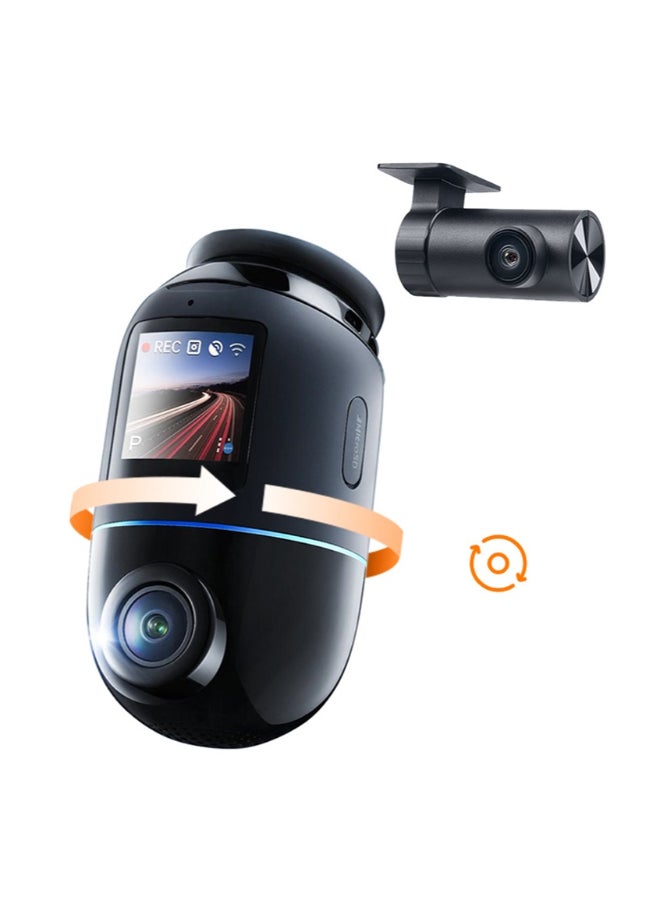 70mai Dual Dash Cam Front and Rear 4K X800 128G, Car Camera for Cars with Sony IMX678, STARVIS 2 Night Vision, HDR 360°, 4G LTE, AI Motion Detection, ADAS, 5GHz Wi-Fi 6, Parking Monitor, Voice Control