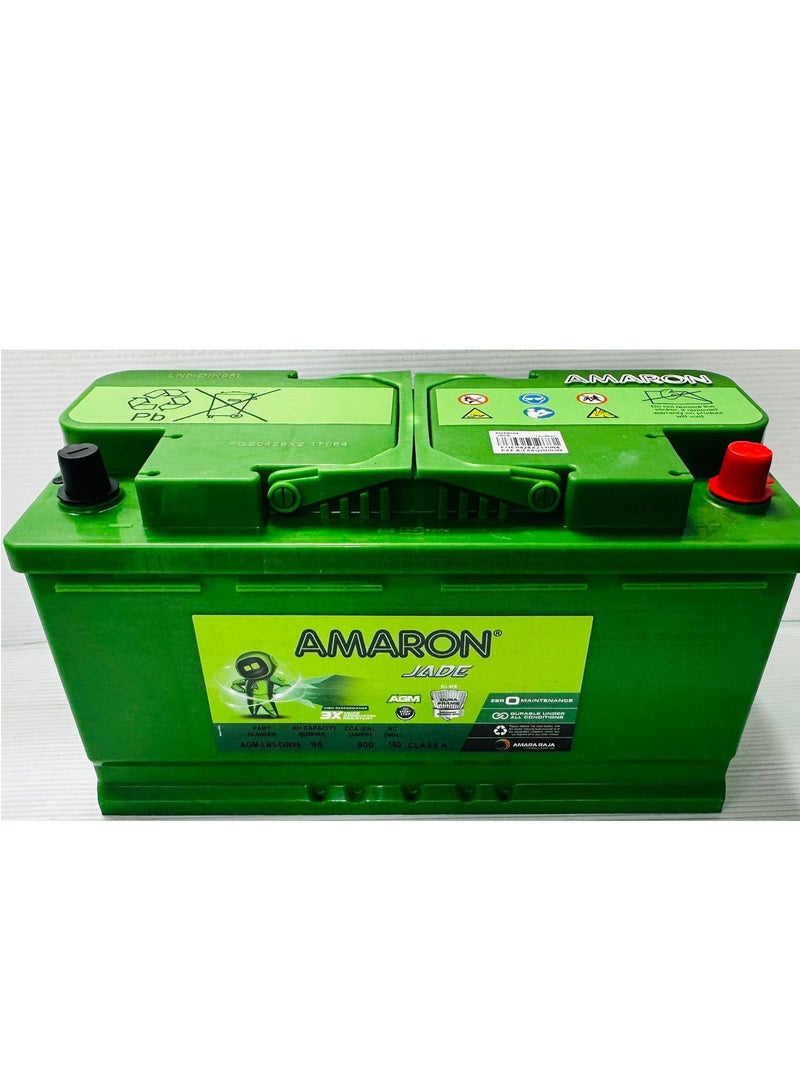 Amaron AGM CAR BATTERY 12V 95AH DIN95L - AGM - Image 3
