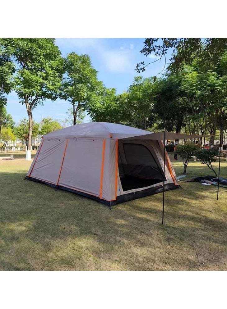 توبيز خيمة التخييم الخارجية الجديدة من 8 إلى 12 شخصا ، وغرفتي نوم وغرفة معيشة ، وكابينة عائلية (كاكي) - Image 3