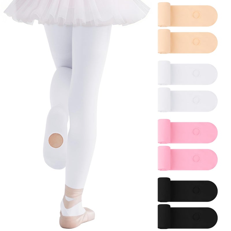 Cooraby 4 Pairs Ballet Tights for Girls Ultra Soft Dance Tights Toddler Dance Stockings for Ballet - Image 1