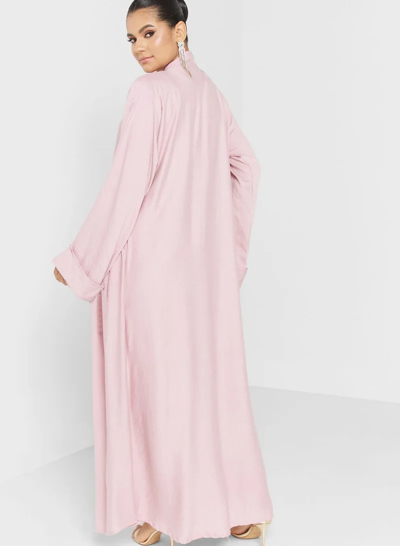 hayas closet Pocket Detail Abaya