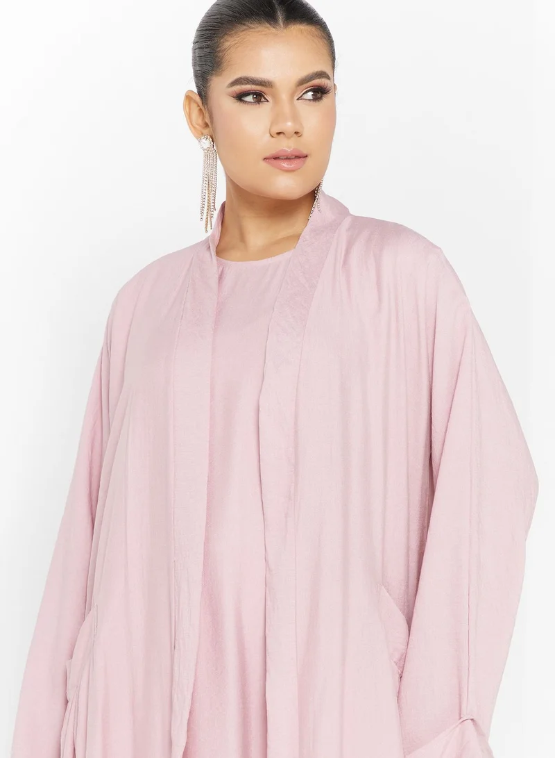 hayas closet Pocket Detail Abaya