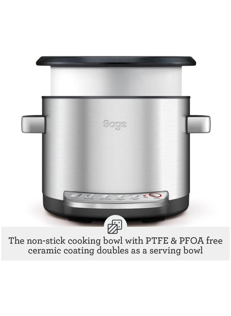 Sage The Risotto Plus - Multi Cooker with Stir Free Risotto, Brushed Stainless Steel - UAE Version, 2 Year Manufacturer Warranty  - Image 5