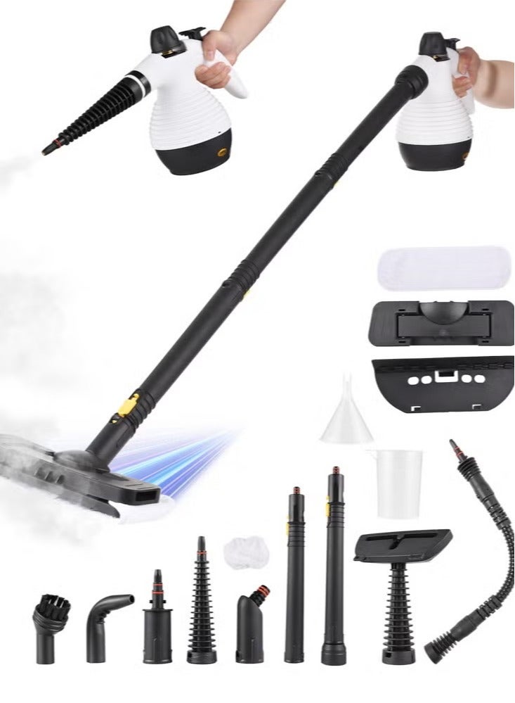 ايتي لايف منظف ​​بخاري، مكواة بخار مضغوطة بقوة 1050 واط للتنظيف، مكواة بخار متعددة الاستخدامات للمنزل، مكواة بخار يدوية، مكواة بخار للسيارات، مكواة بخار محمولة للمطابخ والحمامات والبلاط (أبيض) - Image 1