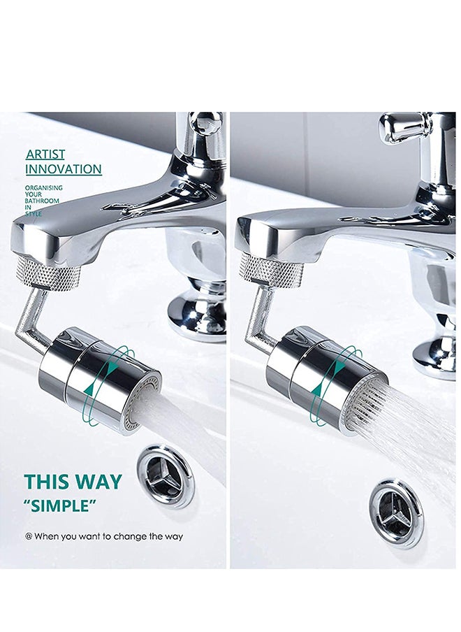 Universal Water Filters, 720 Degree Rotatable Faucet Filter, Universal Spray Water Filter Nozzle And Oxygen Enriched Sponge 4-Layer Mesh Anti-Leakage Filter With Double Ring