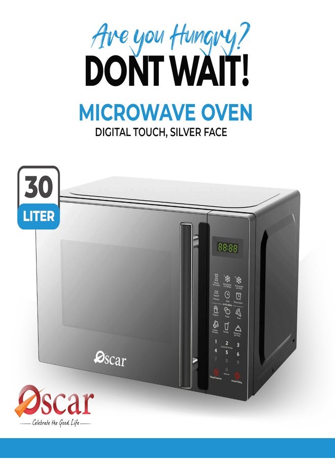 Oscar - OSCAR | Microwave Oven | Model: OMW30LDTS | 30 Liter Capacity | 11 Power Levels With 6 Auto Menus | Defrost Settings | Child Safety Lock | 900W Microwave Output - Image 1
