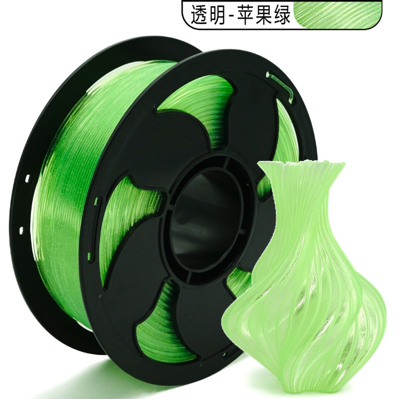 PLA 3D Printer Filament 1KG, Crystal Clear Rainbow, Compatible with Bambu Lab and FDM Printers - Image 2