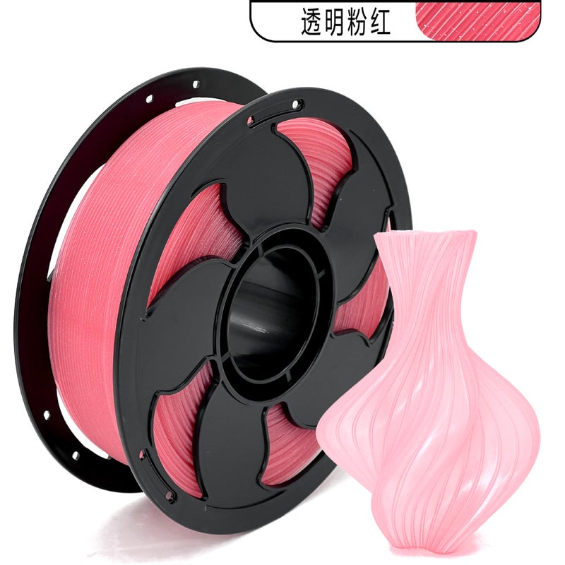PLA 3D Printer Filament 1KG, Crystal Clear Rainbow, Compatible with Bambu Lab and FDM Printers - Image 3