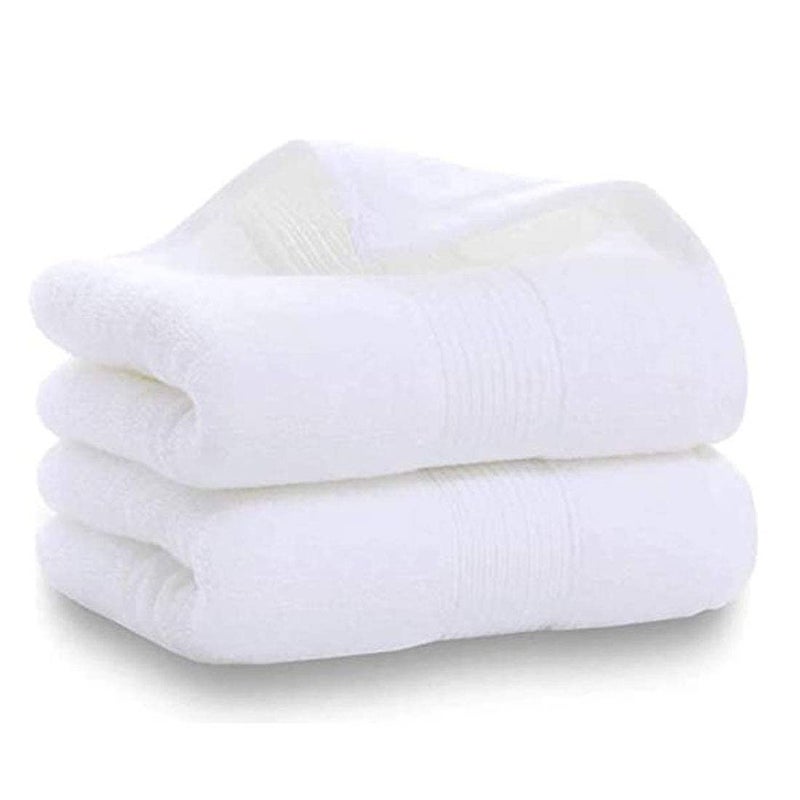 Lchkrep Cotton Hand Towels 2 Pack Salon Thick Bath Hand TowelGym Towel 14 x 30 Face Cloth Soft and Absorbent Washcloths Set for Home Bathroom Hotel White