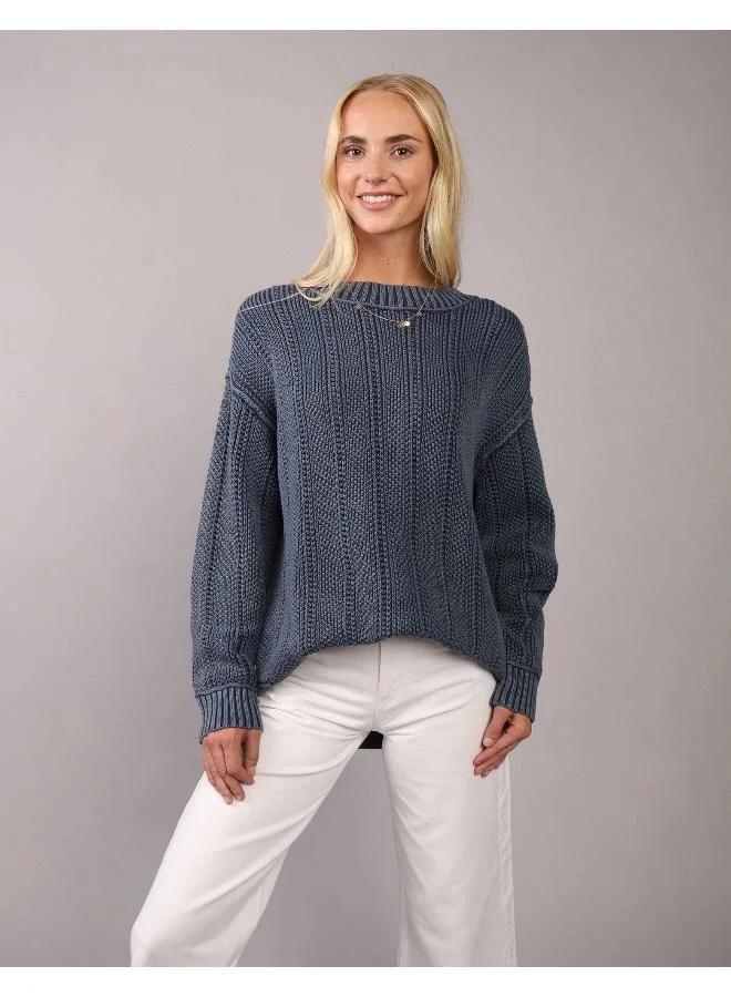 American Eagle AE Oversized Crew Neck Sweater