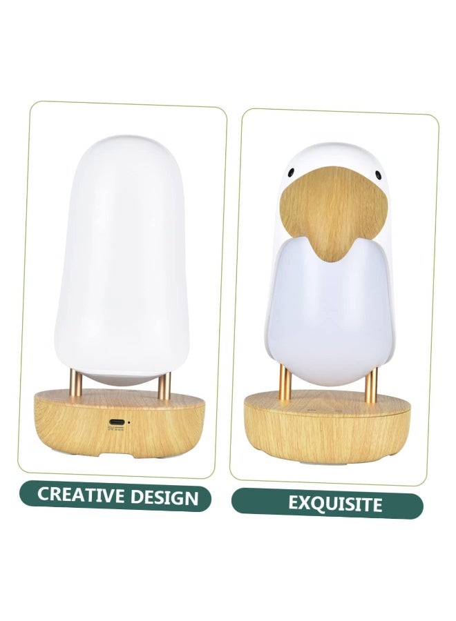 Wooden Bird Night Light Speaker Dimmable Table Lamp Speaker for Bedroom and Living USB Rechargeable Creative All Ages - Image 3