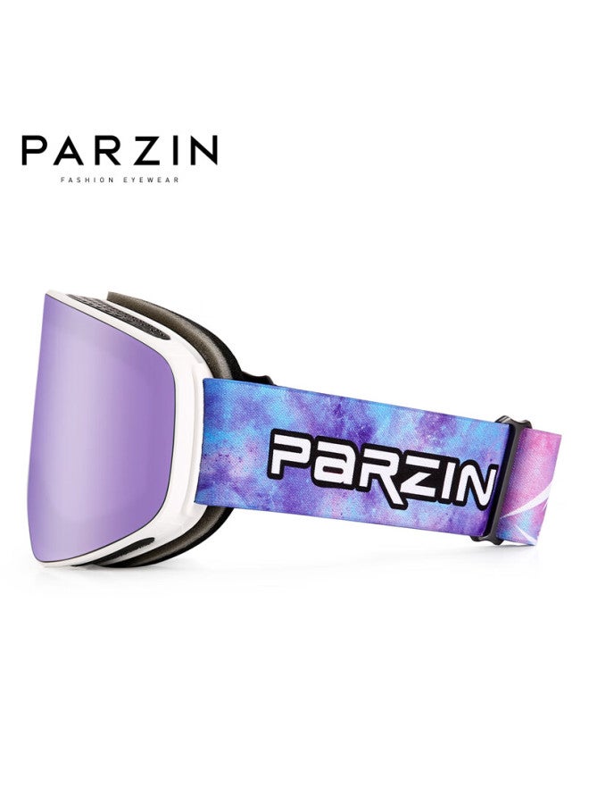 Parzin Double-layer Anti-fog Ski Goggles Uni Hd Wide View Outdoor Uv Protection Eyewear Skg06 - Image 3